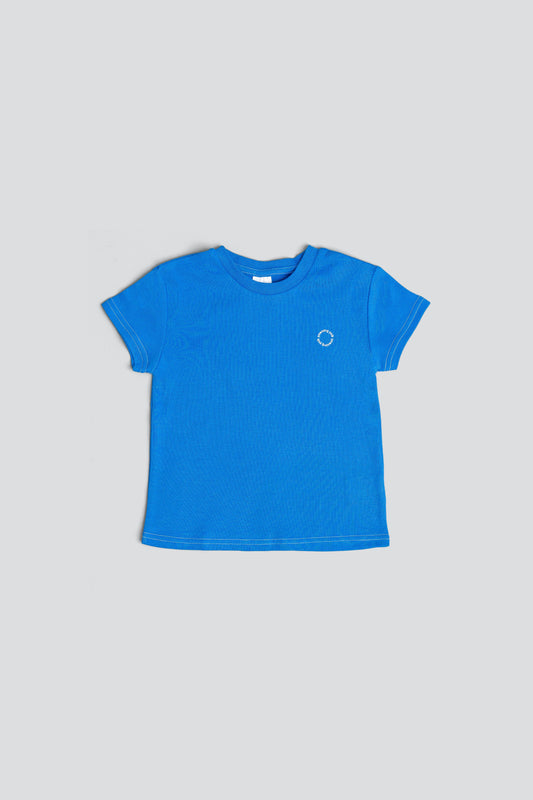 T-Shirt in Organic Cotton - Nautical Blue